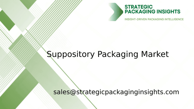 Suppository Packaging Market Size, Future Growth and Forecast 2033 Suppository Packaging Market Size, Future Growth and Forecast 2033
