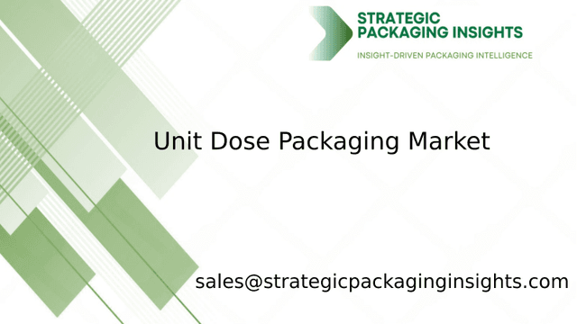 Unit Dose Packaging Market Size, Future Growth and Forecast 2033 Unit Dose Packaging Market Size, Future Growth and Forecast 2033